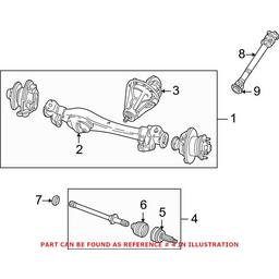 Land Rover Axle Assembly - Front Driver Side (New) TDB500240